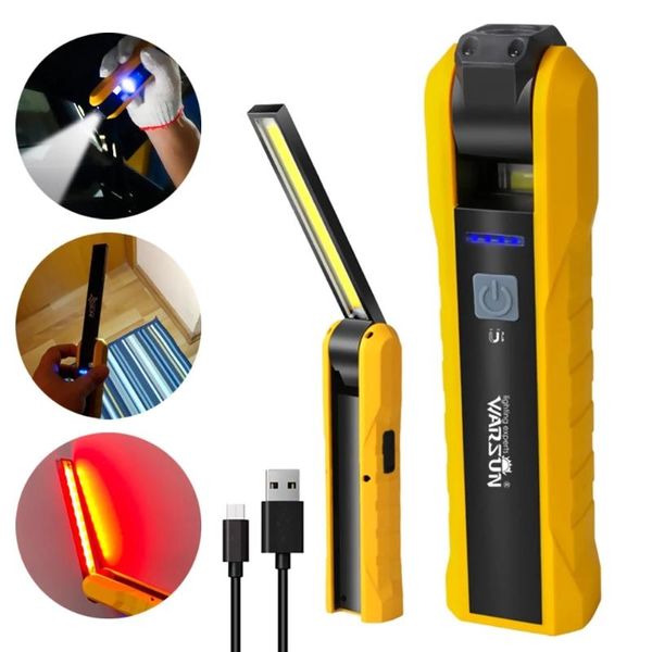 flashlights torches portable led rechargeable worklight with magnet cob lamp car warning light rotatable hook battery indicato
flashlights torches portable led rechargeable worklight with magnet cob lamp car warning light rotatable hook battery indicato