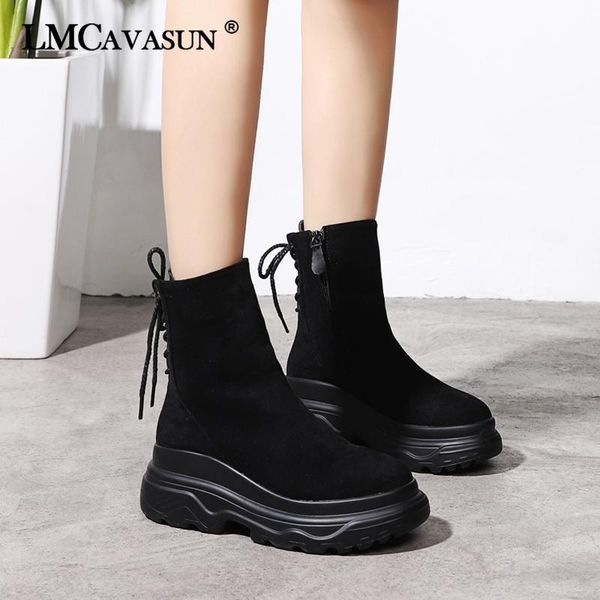 boots lmcavasun women's boot autumn winter thick sole warm plush ankle for women genuine leather woman shoes, Black
boots lmcavasun women's boot autumn winter thick sole warm plush ankle for women genuine leather woman shoes, Black