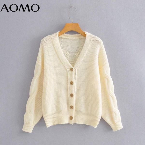 women's knits & tees aomo women oversized beige crop cardigan vintage jumper lady coat bc67a, White
women's knits & tees aomo women oversized beige crop cardigan vintage jumper lady coat bc67a, White