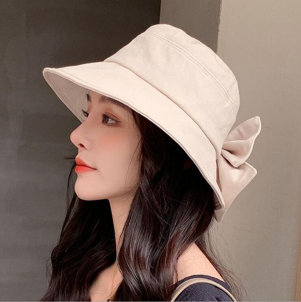 good a++ summer women's foldable rear bifurcated bow hat dmcm080a korean style sunshade beach fisherman hat caps wide brim hats, Blue;gray
good a++ summer women's foldable rear bifurcated bow hat dmcm080a korean style sunshade beach fisherman hat caps wide brim hats, Blue;gray