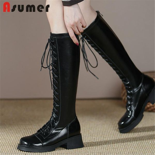boots asumer 2022 arrive stretch long women cross tied shoes thick heels fashion cool riding knee high, Black
boots asumer 2022 arrive stretch long women cross tied shoes thick heels fashion cool riding knee high, Black