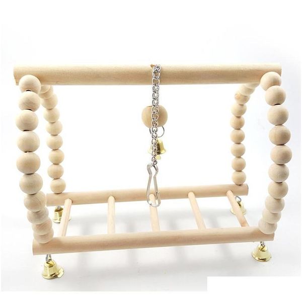 7pcs/lot combination parrot toy bird articles parrot chew toy bird toys funny swing ball bell standi jllhyk mx_home
