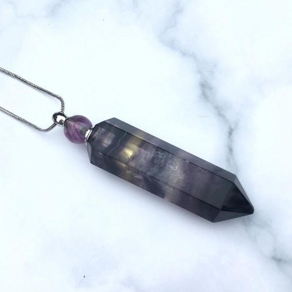 pendant necklaces green fluorite point necklace,color necklace,perfume bottle necklace,essential oil diffuser ,meditation stone., Silver
pendant necklaces green fluorite point necklace,color necklace,perfume bottle necklace,essential oil diffuser ,meditation stone., Silver