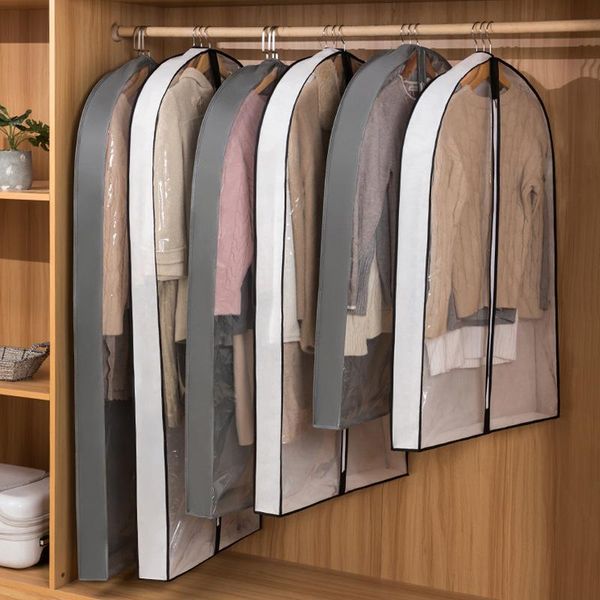 clothing & wardrobe storage 1pcs clothes hanging dust cover garment dress suit coat bags transparent non-woven fabric bag
clothing & wardrobe storage 1pcs clothes hanging dust cover garment dress suit coat bags transparent non-woven fabric bag