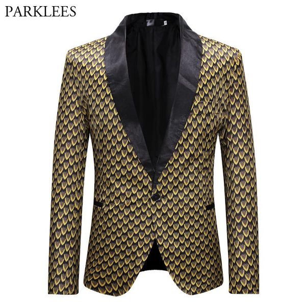 men's suits & blazers fashion printed blazer men 2021 brand shawl collar single button suit jacket business wedding party xxl, White;black
men's suits & blazers fashion printed blazer men 2021 brand shawl collar single button suit jacket business wedding party xxl, White;black