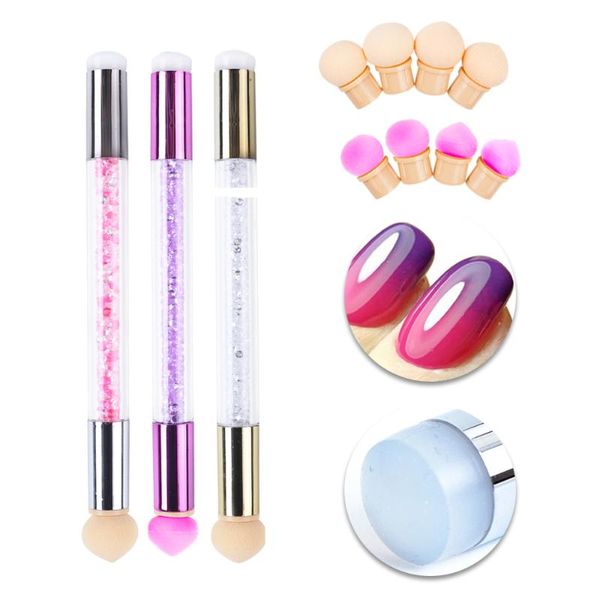 nail brushes 1pc double-headed gradient brush pen gel bloom transfer sponge silicone stamper head drawing dotting manicure tool, Yellow
nail brushes 1pc double-headed gradient brush pen gel bloom transfer sponge silicone stamper head drawing dotting manicure tool, Yellow