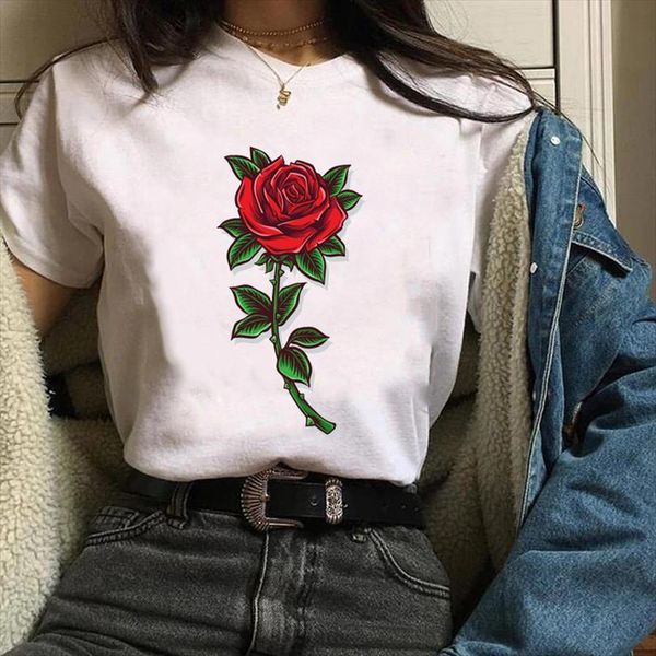 men graphic cartoon rose sweet mens t shirt love casual 90s ladies print clothes lady tees female, White;black
men graphic cartoon rose sweet mens t shirt love casual 90s ladies print clothes lady tees female, White;black