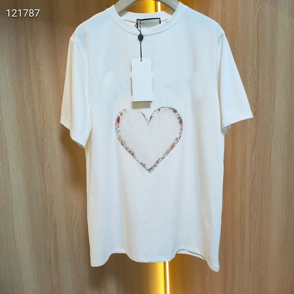 gujia 21 spring summer new embroidery love t-shirt female round neck loose age reducing short sleeve0, White
gujia 21 spring summer new embroidery love t-shirt female round neck loose age reducing short sleeve0, White