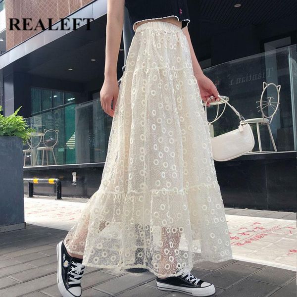 skirts realeft 2021 high waist lace skirt elegant spring elastic ruffles embroidery solid color summer midi female, Black
skirts realeft 2021 high waist lace skirt elegant spring elastic ruffles embroidery solid color summer midi female, Black