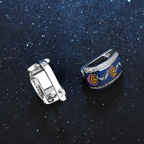clip-on & screw back enamel earrings women jewelry 2021 fashion active little dolphin clip zirconia party handmade, Silver
clip-on & screw back enamel earrings women jewelry 2021 fashion active little dolphin clip zirconia party handmade, Silver