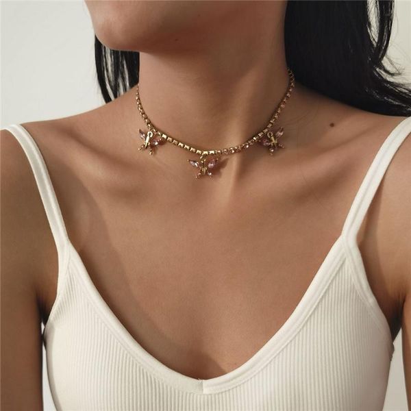 chains fashion all-match small butterfly pendant necklace accessories korean version women's simple temperament generous clavicle chain, Silver
chains fashion all-match small butterfly pendant necklace accessories korean version women's simple temperament generous clavicle chain, Silver