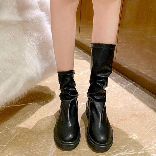 boots ankle women shoes fashion flat-bottom round toe pu short 2021 autumn comfortable d5201, Black
boots ankle women shoes fashion flat-bottom round toe pu short 2021 autumn comfortable d5201, Black