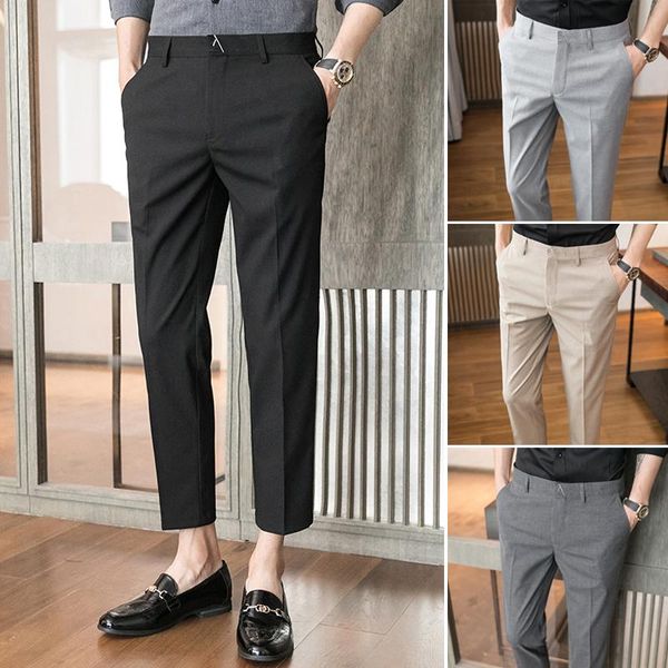 men's suits & blazers 2021 spring autumn suit pants fashion mens casual slim fit solid business dress wedding party work f143, White;black
men's suits & blazers 2021 spring autumn suit pants fashion mens casual slim fit solid business dress wedding party work f143, White;black