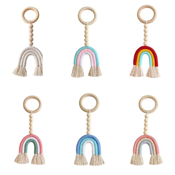 handmade woven cotton rope rainbow decoration natural wooden bead tassels garland string wall hanging ornaments
handmade woven cotton rope rainbow decoration natural wooden bead tassels garland string wall hanging ornaments