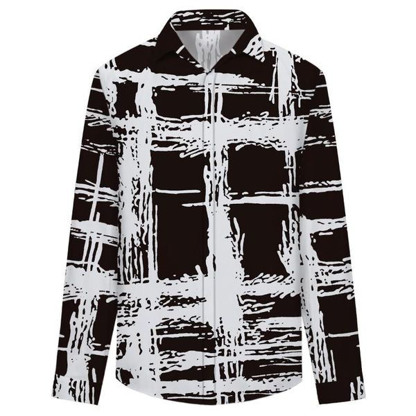 men's casual shirts cloudstyle 3d black white stripes long sleeve men spring clothes polyester single-breasted unisex, White;black
men's casual shirts cloudstyle 3d black white stripes long sleeve men spring clothes polyester single-breasted unisex, White;black