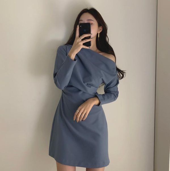 casual dresses lady office mini dress long sleeve korean chic tunic high waist solid color women's party club sukienki elegant vestidos, Black;gray
casual dresses lady office mini dress long sleeve korean chic tunic high waist solid color women's party club sukienki elegant vestidos, Black;gray