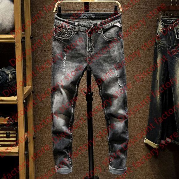 fashion streetwear men jeans black gray color destroyed ripped jeans men slim fit pants italian vintage homme, Blue
fashion streetwear men jeans black gray color destroyed ripped jeans men slim fit pants italian vintage homme, Blue