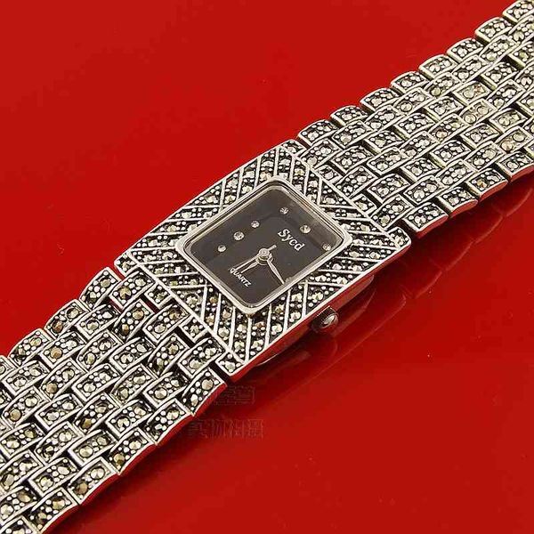 designer watch brand table luxury es handmade classic s925 sterling silver women's inlaid diamond super beautiful gift certificate, Slivery;brown
designer watch brand table luxury es handmade classic s925 sterling silver women's inlaid diamond super beautiful gift certificate, Slivery;brown