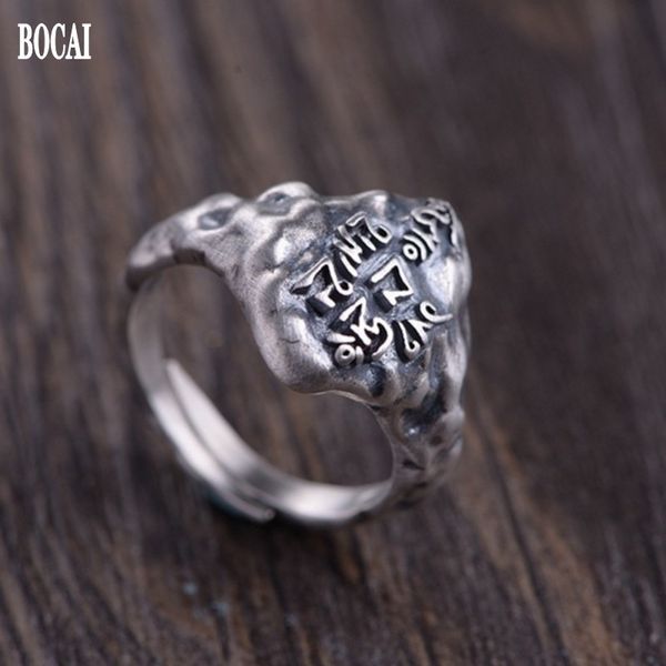 2021 new pure s925 sier jewelry retro ship fashion six-character mantra good luck open woman ring od48, Silver
2021 new pure s925 sier jewelry retro ship fashion six-character mantra good luck open woman ring od48, Silver