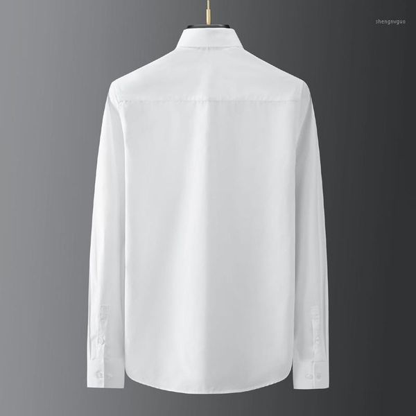 men's slim casual long sleeve shirt cotton chemise homme solid business male dress shirts plus size, White;black
men's slim casual long sleeve shirt cotton chemise homme solid business male dress shirts plus size, White;black