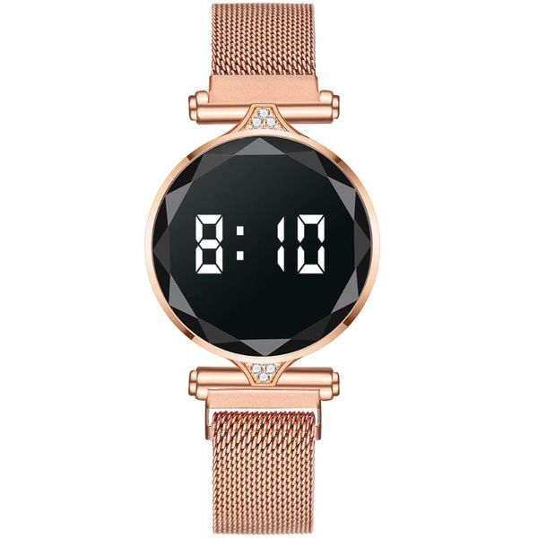 wristwatches luxury digital magnet watches relogio feminino stainless steel dress led quartz watch female clock drop ship, Slivery;brown
wristwatches luxury digital magnet watches relogio feminino stainless steel dress led quartz watch female clock drop ship, Slivery;brown