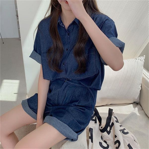 women's tracksuits alien kitty 2021 stylish loose summer jeanswear denim coats+ casual elastic-waist shorts all match two pieces sets s, Gray
women's tracksuits alien kitty 2021 stylish loose summer jeanswear denim coats+ casual elastic-waist shorts all match two pieces sets s, Gray