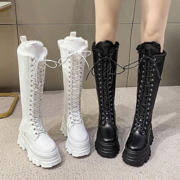 boots rimocy 2021 thicken winter knee high women fashion chunky pu leather woman punk thick sole platform botas mujer, Black
boots rimocy 2021 thicken winter knee high women fashion chunky pu leather woman punk thick sole platform botas mujer, Black