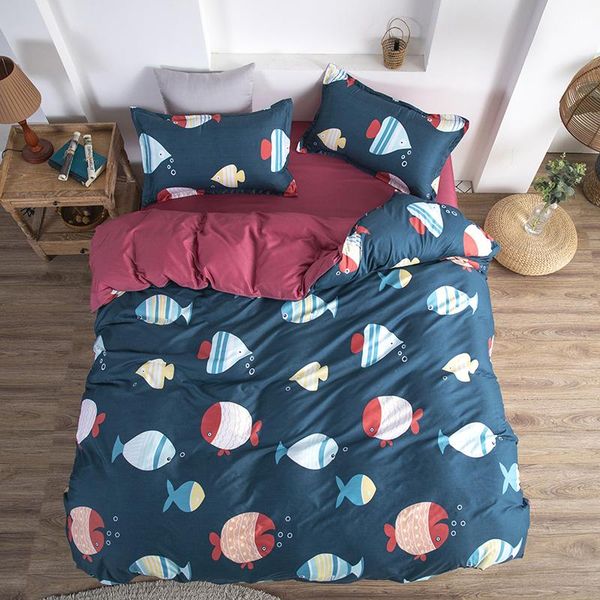 bedding sets kids fish bed linens 3/4pcs boys girls duvet cover+ flat sheet+pillowcase ab side home cartoon set flower cover
bedding sets kids fish bed linens 3/4pcs boys girls duvet cover+ flat sheet+pillowcase ab side home cartoon set flower cover