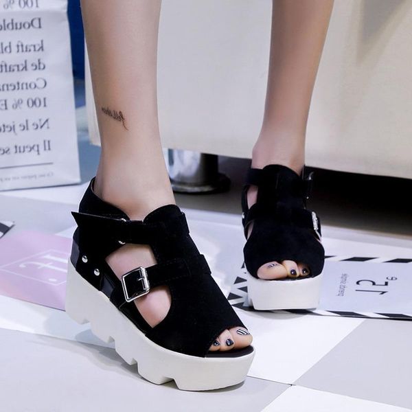 2021 summer new women's sandals wedges fashion fish mouth sandals waterproof platform muffin platform women's shoes, Black
2021 summer new women's sandals wedges fashion fish mouth sandals waterproof platform muffin platform women's shoes, Black
