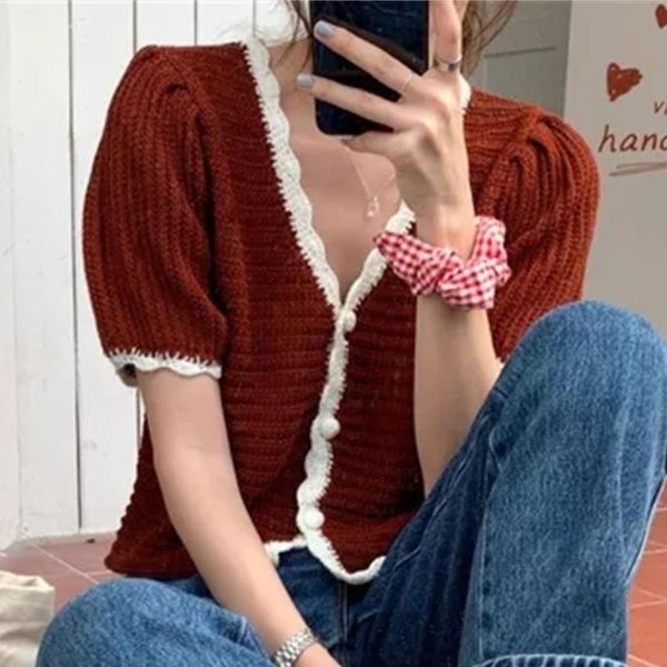 women's knits & tees alien kitty vintage chic hollow out summer ol 2021 thin v-neck slim elegance sweet women streetwear stylish sweate, White
women's knits & tees alien kitty vintage chic hollow out summer ol 2021 thin v-neck slim elegance sweet women streetwear stylish sweate, White