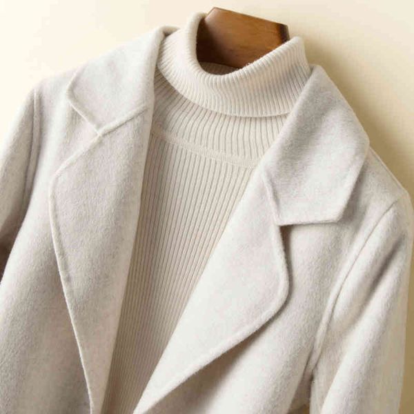 women's wool & blends 100% coat autumn winter long coats for double sides cashmere female clothes outwear abrigos para mujer wpy979, Black
women's wool & blends 100% coat autumn winter long coats for double sides cashmere female clothes outwear abrigos para mujer wpy979, Black