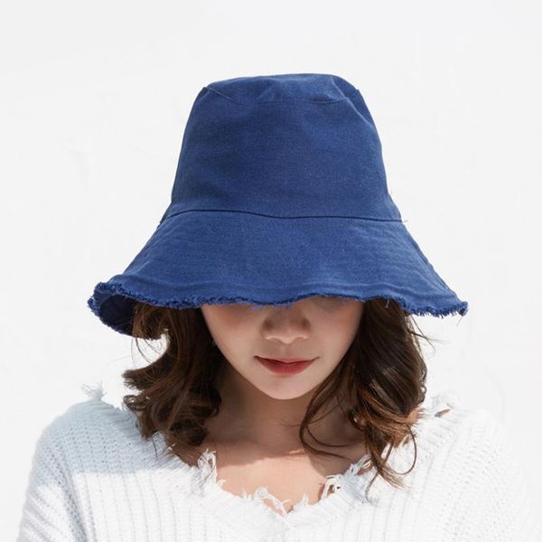 uvrcos solid color iron pin rings personality bucket hat cap for women men cotton fishermen caps factory sells directly, Blue;gray
uvrcos solid color iron pin rings personality bucket hat cap for women men cotton fishermen caps factory sells directly, Blue;gray
