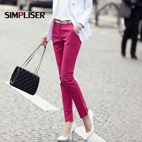 formal women's jeans office women work pants plus size ladies suit black ol white khaki trousers mid waist leggings axm0, Blue
formal women's jeans office women work pants plus size ladies suit black ol white khaki trousers mid waist leggings axm0, Blue