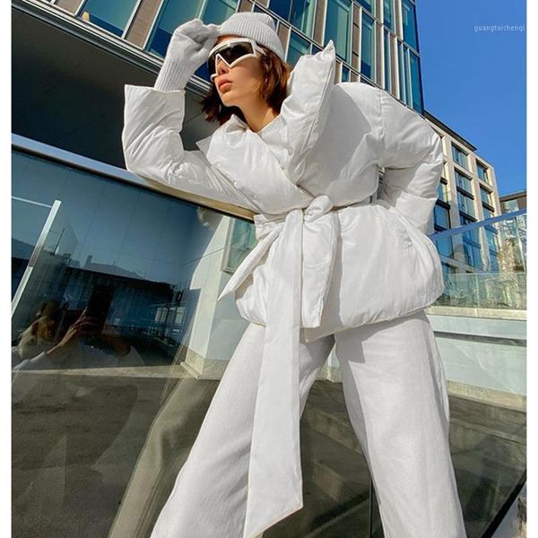 turn down collar parkas women fashion casual tie belt solid coats elegant warm pockets cotton jackets female ladies women's &, Black
turn down collar parkas women fashion casual tie belt solid coats elegant warm pockets cotton jackets female ladies women's &, Black