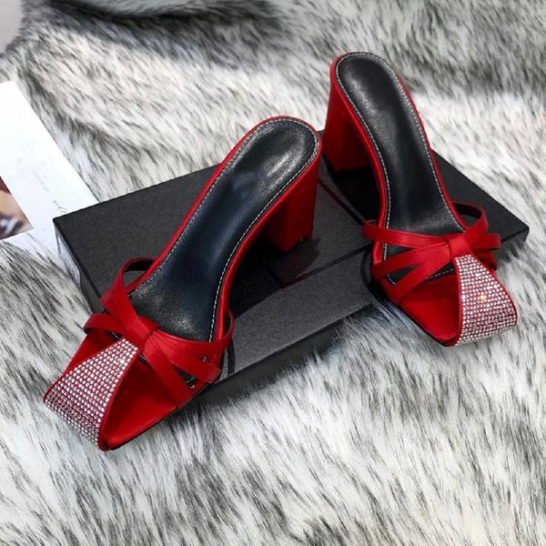 slippers women sandals genuine leather shoes rlrsgnt flip flop crystal toe square heels, Black
slippers women sandals genuine leather shoes rlrsgnt flip flop crystal toe square heels, Black