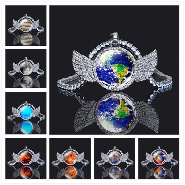 pendant necklaces moon earth angel wing necklace solar system nebula jewelry fashion men women exquisite crystal zircon chain, Silver
pendant necklaces moon earth angel wing necklace solar system nebula jewelry fashion men women exquisite crystal zircon chain, Silver