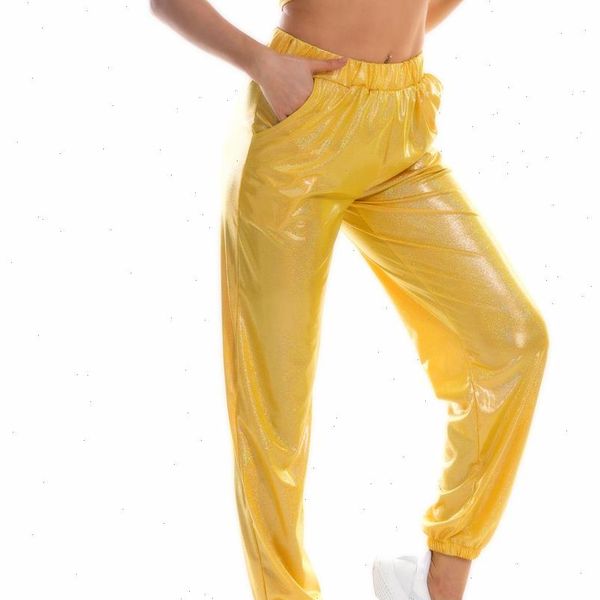 reflective women high waist metallic jogger pants trousers shiny holographic loose pants hip hop dance pants bottoms streetwear, Black;white
reflective women high waist metallic jogger pants trousers shiny holographic loose pants hip hop dance pants bottoms streetwear, Black;white