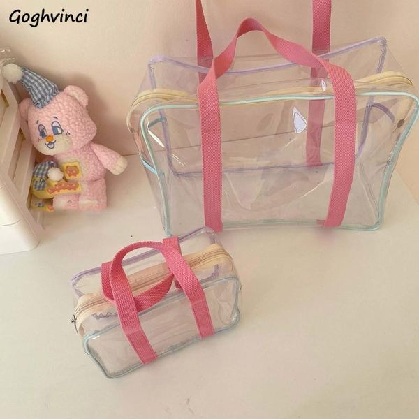 evening bags summer waterproof pvc transparent women fresh sweet girl beach makeup travel korean style big capacity flap jelly bag ins
evening bags summer waterproof pvc transparent women fresh sweet girl beach makeup travel korean style big capacity flap jelly bag ins