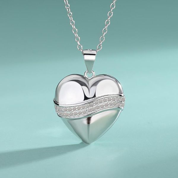 chains s925 sterling silver necklace micro inlay heart-shaped love ladies secklace europe and the united states fashion simplicity
chains s925 sterling silver necklace micro inlay heart-shaped love ladies secklace europe and the united states fashion simplicity