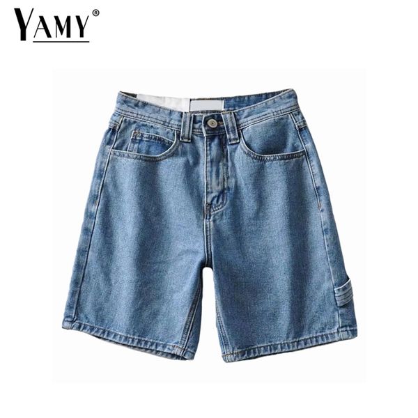 summer shorts for women vintage black denim blue jeans plus size korean short feminino 210719, White;black
summer shorts for women vintage black denim blue jeans plus size korean short feminino 210719, White;black