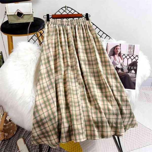 summer korean retro slim high waist slimming simple plaid all-match casual women a-line pleated long skirt 210527, Black
summer korean retro slim high waist slimming simple plaid all-match casual women a-line pleated long skirt 210527, Black