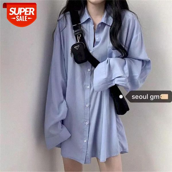 Korean Style Oversized Shirt Women Blouses Long-sleeved Korean Style Bf Wind Loose Ins Mid-length Student Shirts Jacket Female #mm9X, White
Korean Style Oversized Shirt Women Blouses Long-sleeved Korean Style Bf Wind Loose Ins Mid-length Student Shirts Jacket Female #mm9X, White
