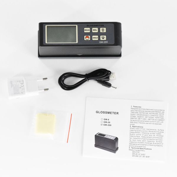 glossmeter gloss meter gm-268 portable surface cleaning tester range 0.1-200gu 20 60 85 multi-angle gloss meter
glossmeter gloss meter gm-268 portable surface cleaning tester range 0.1-200gu 20 60 85 multi-angle gloss meter