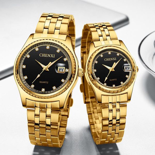 wristwatches business couple watch trending products 2021 luxury gold stainless steel intimate lover gifts luminous calendar waterproof, Slivery;brown
wristwatches business couple watch trending products 2021 luxury gold stainless steel intimate lover gifts luminous calendar waterproof, Slivery;brown