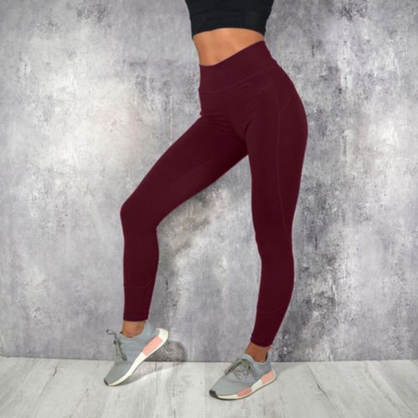 style new women 2019 casual sports fitness solid stretch high taille ny leggings, Black
style new women 2019 casual sports fitness solid stretch high taille ny leggings, Black