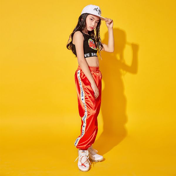 boys hip-hop dress black skirt red vest girls informal pants jazz dress living room dress, Black;red
boys hip-hop dress black skirt red vest girls informal pants jazz dress living room dress, Black;red