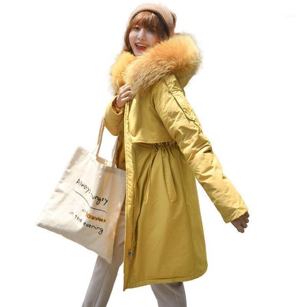 women's trench coats winter cotton coat solid color clothing korean version of loose fashion fur collar over the knee thick jacket, Tan;black
women's trench coats winter cotton coat solid color clothing korean version of loose fashion fur collar over the knee thick jacket, Tan;black