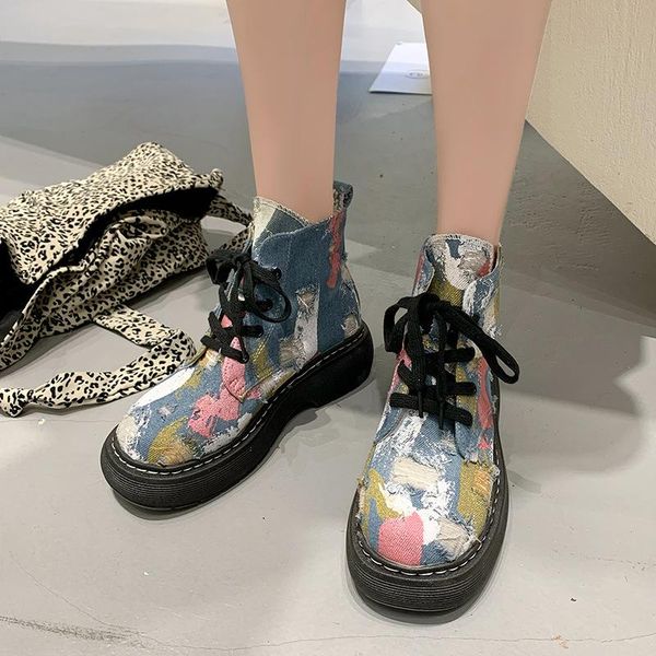 boots denim thick bottom lace-up snow women canvas ankle motorcycle short casual zebra print women's shoes, Black
boots denim thick bottom lace-up snow women canvas ankle motorcycle short casual zebra print women's shoes, Black