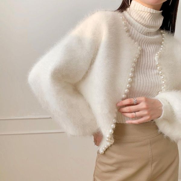 women's knits & tees o neck women beading cardigan 2021 long sleeve sweater autumn knitted loose oversized jumper casual, White
women's knits & tees o neck women beading cardigan 2021 long sleeve sweater autumn knitted loose oversized jumper casual, White