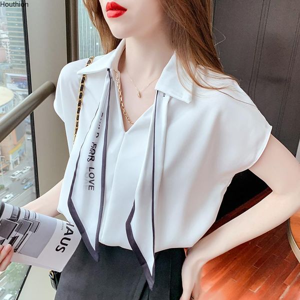 women's blouses & shirts summer v-neck splicing loose korean solid color short sleeve fashion casual lady blusas, White
women's blouses & shirts summer v-neck splicing loose korean solid color short sleeve fashion casual lady blusas, White